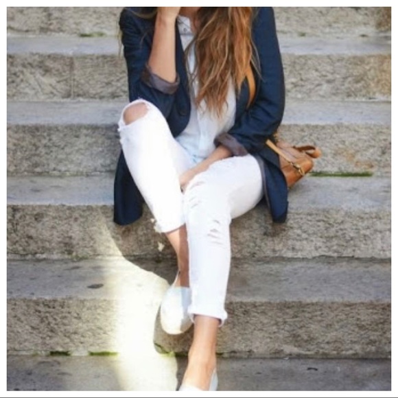 White Fabulous distressed skinny jeans - Picture 3 of 3